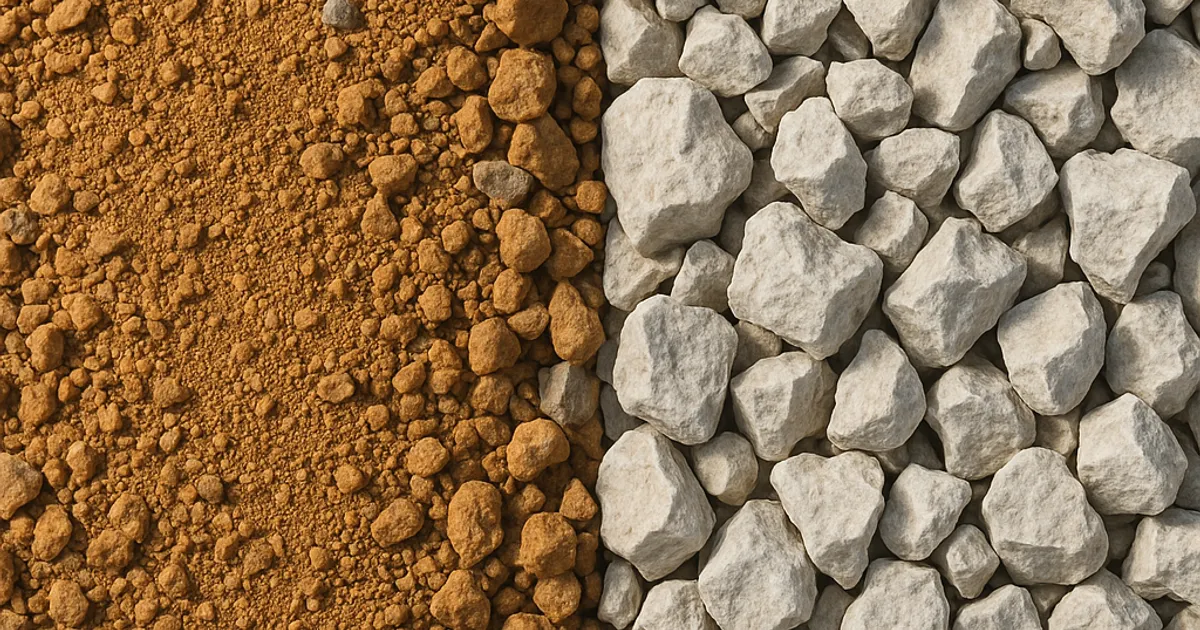 Decomposed Granite vs. Crushed Limestone in Texas - DirtMatch blog hero image about earthwork and construction