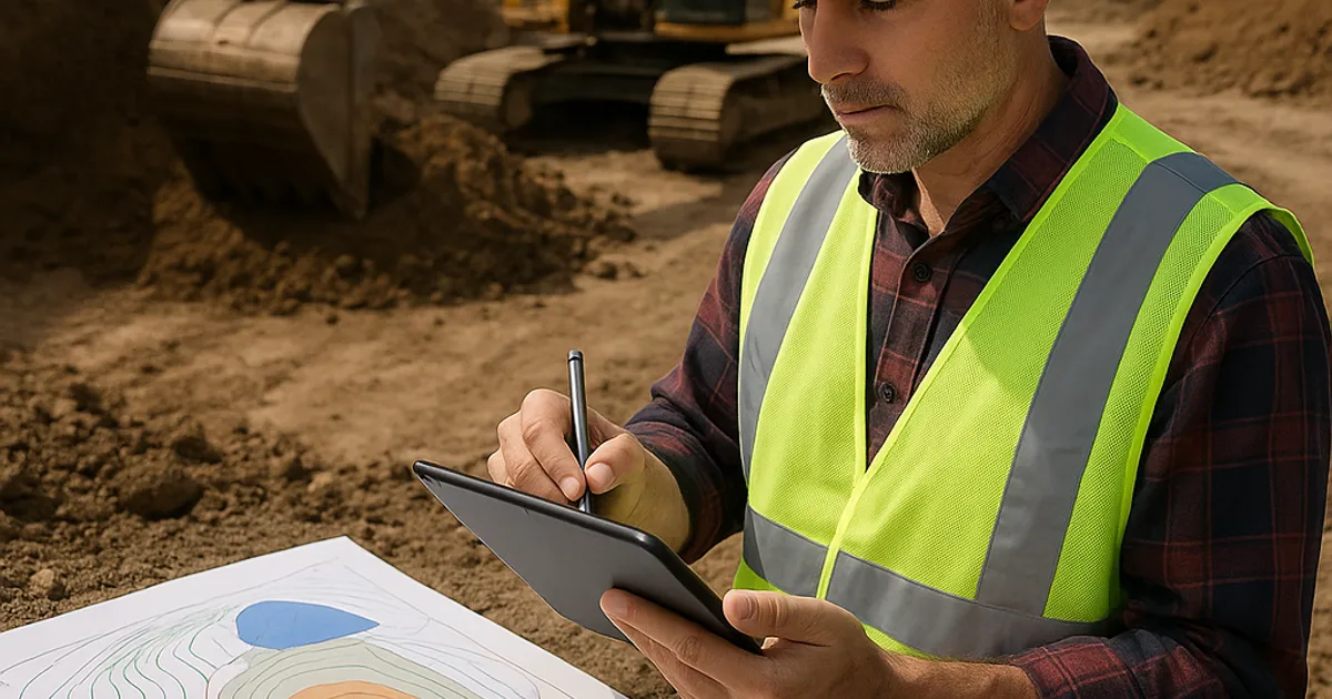 How to Calculate Cut and Fill Volumes Without an Engineer - DirtMatch blog hero image about earthwork and construction