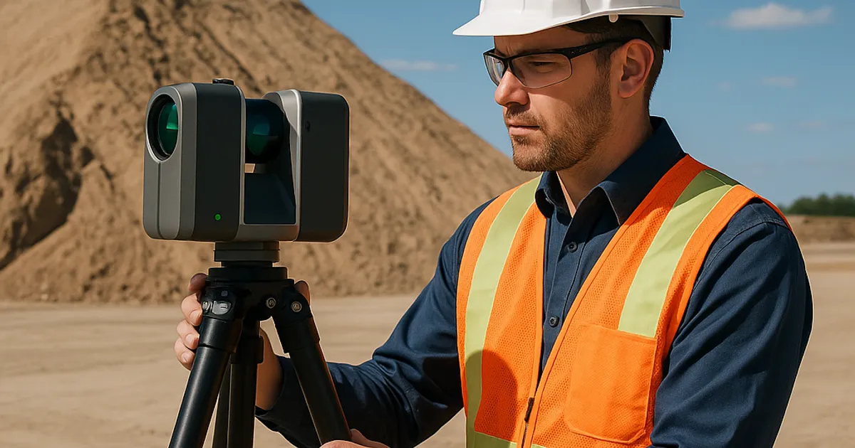 LiDAR Scanning for Volume Calculations and Site Documentation - DirtMatch blog hero image about earthwork and construction