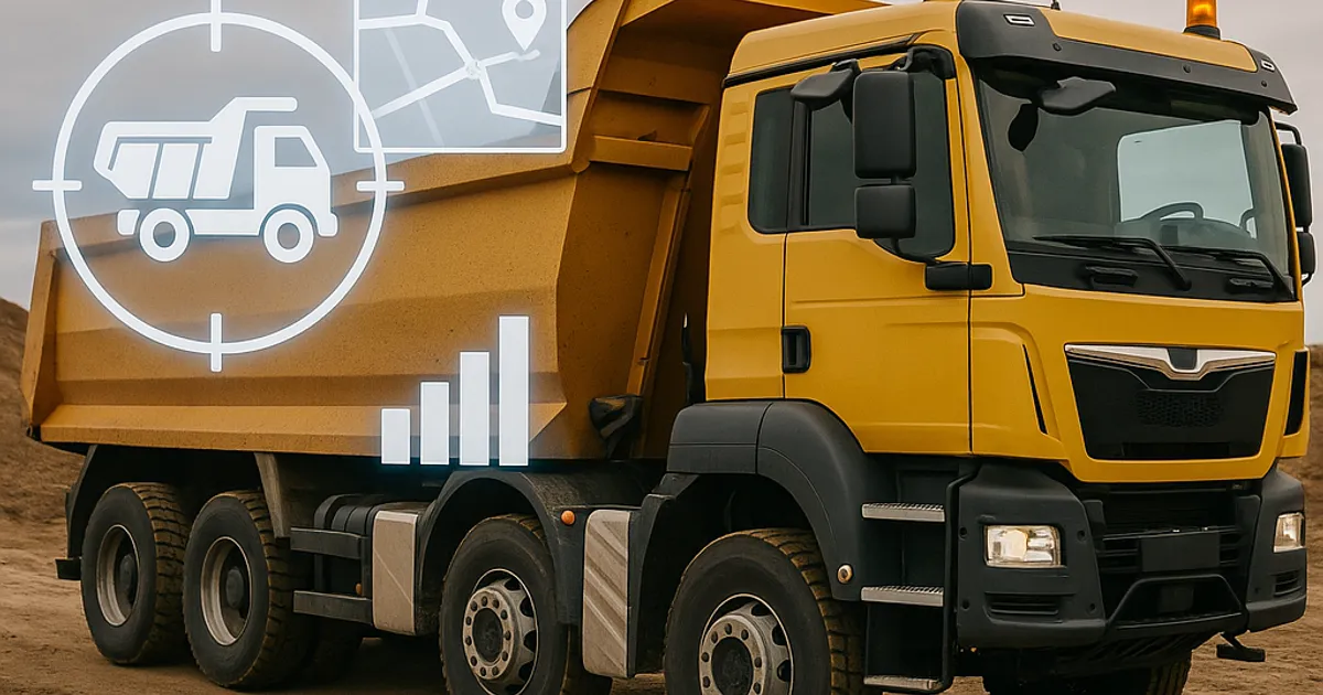 Telematics & Fleet Tracking for Dump Trucks in 2026 - DirtMatch blog hero image about earthwork and construction